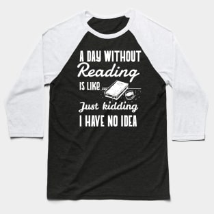 reading lover book lover Baseball T-Shirt